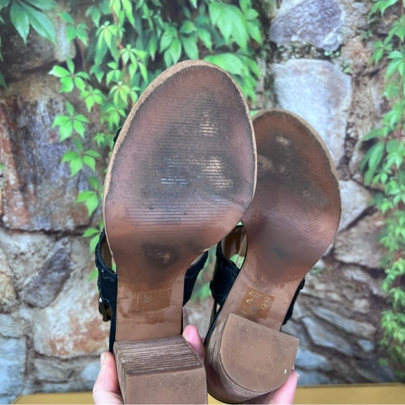 MADEWELL Black Leather The Angie Buckle Sandals, 8 - Picture 9 of 13